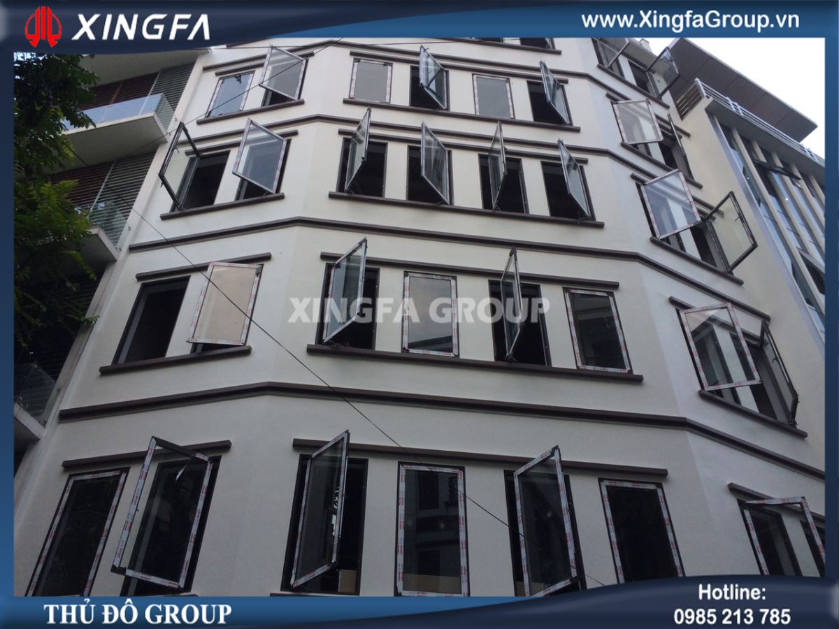 Công trình thi công cửa nhôm Xingfa tại nhà anh Hoàng ở Trung Yên C, Cầu Giấy, TP.Hà Nội